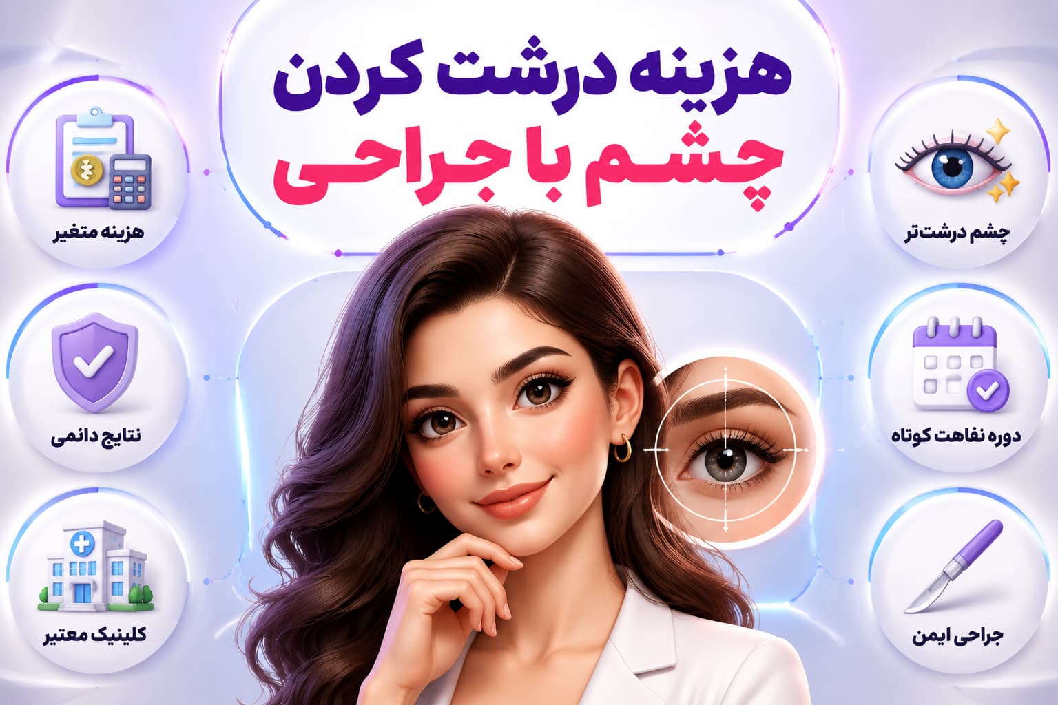 هزینه درشت کردن چشم با جراحی + قیمت عمل اپی کانتوپلاستی