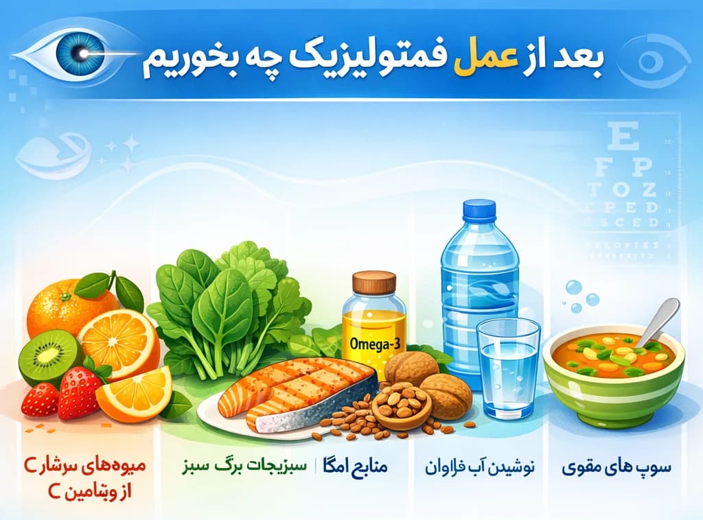 بعد از عمل فمتولیزیک چه بخوریم