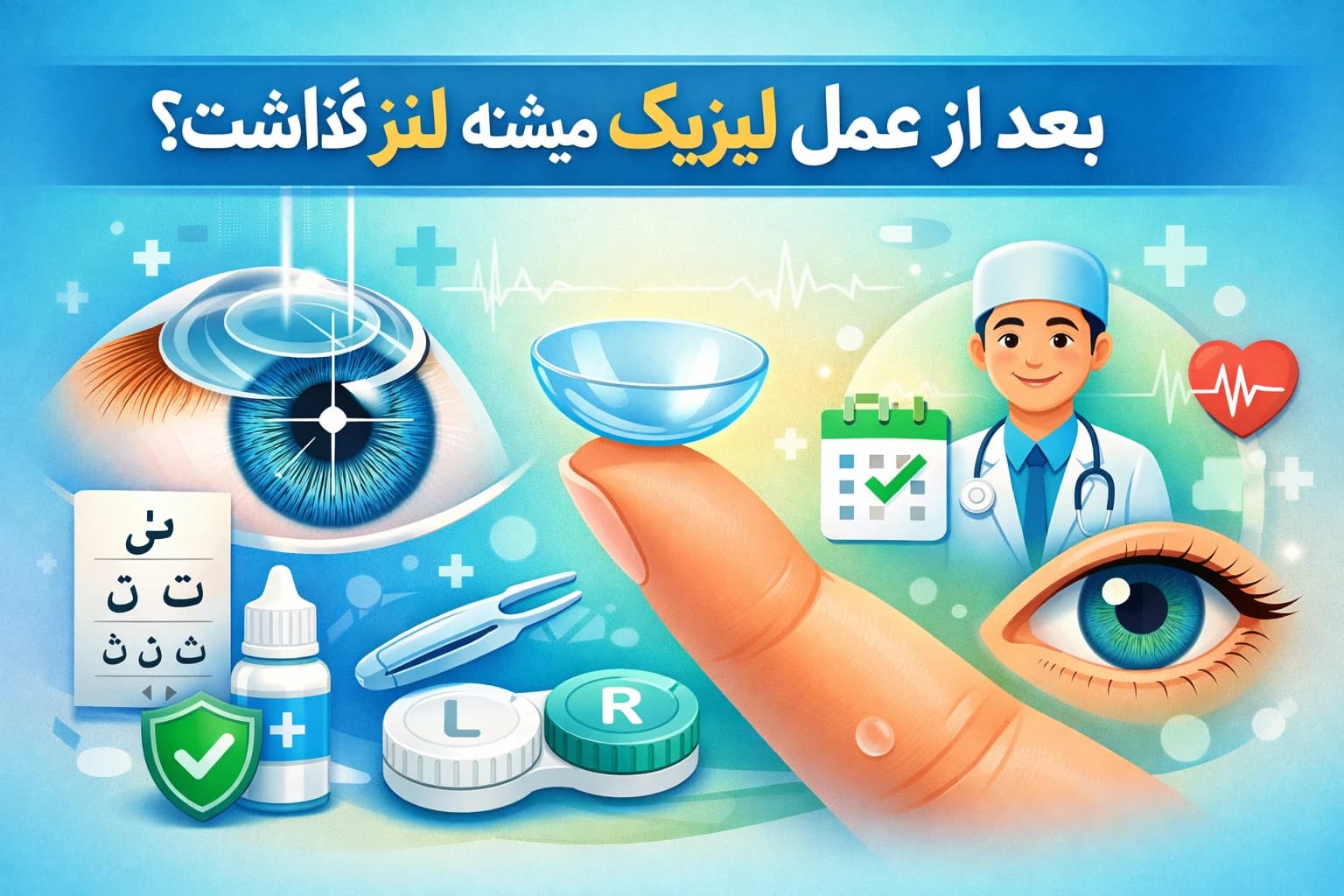 بعد از عمل لیزیک میشه لنز گذاشت