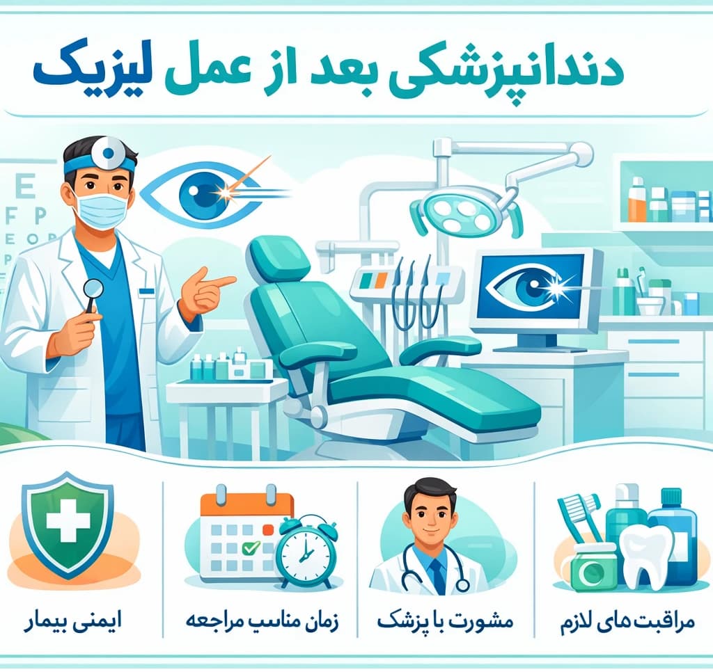 دندانپزشکی بعد از عمل لیزیک