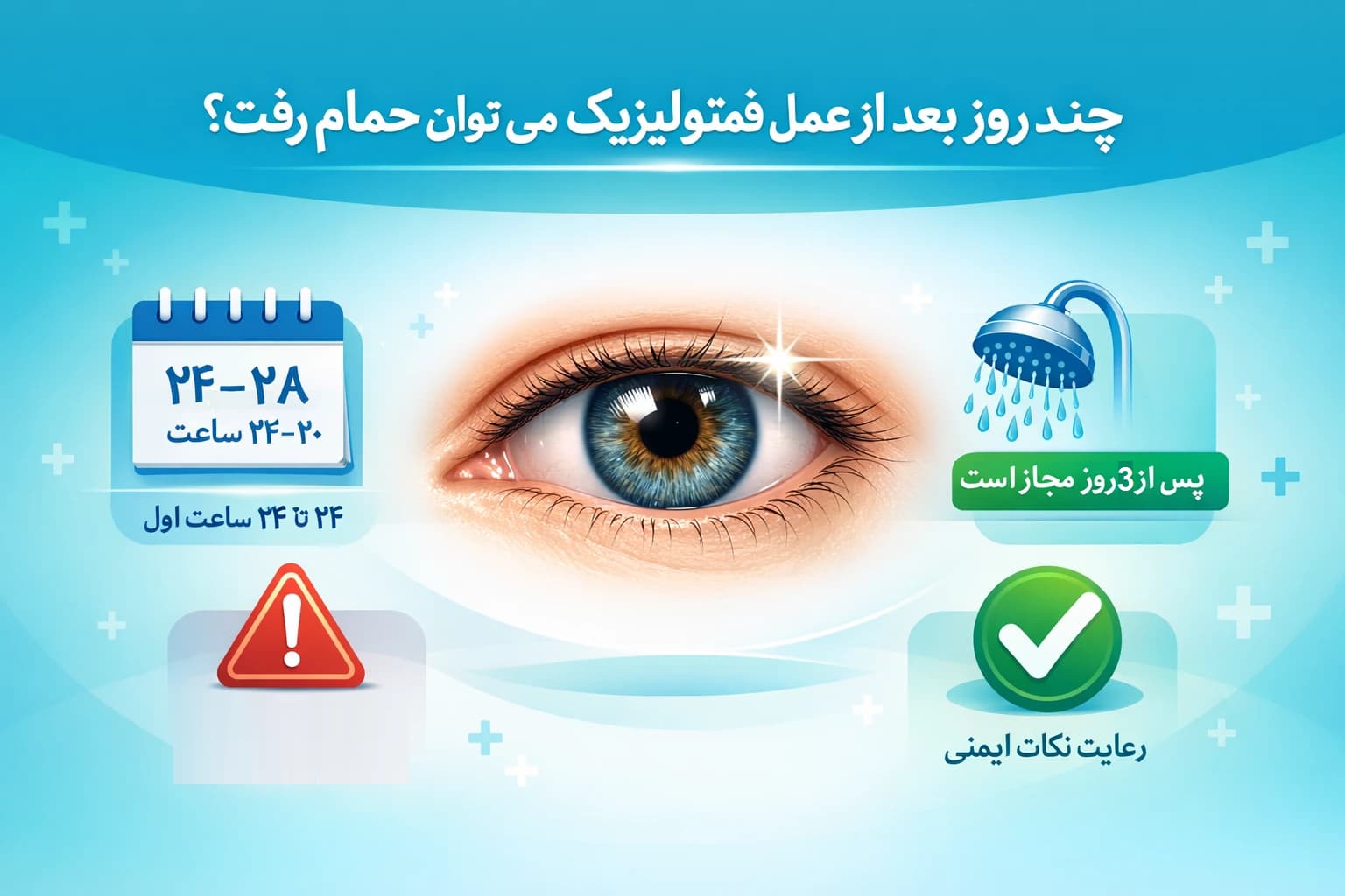 چند روز بعد از عمل فمتولیزیک میتوان حمام رفت