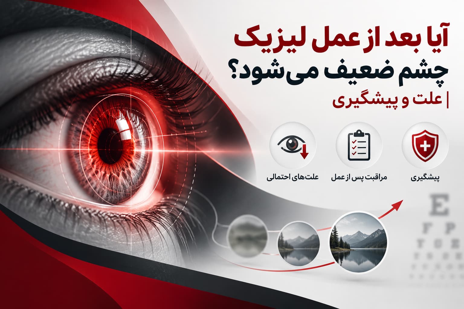 آیا بعد از عمل لیزیک چشم ضعیف می‌شود؟ | علت و پیشگیری