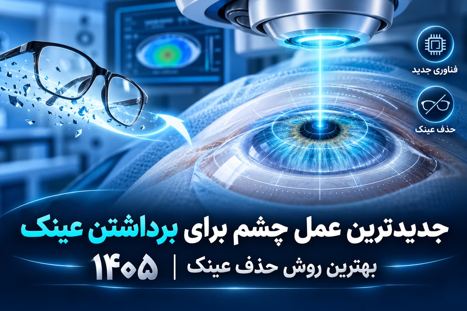 جدیدترین عمل چشم برای برداشتن عینک ۱۴۰۵ بهترین روش حذف عینک